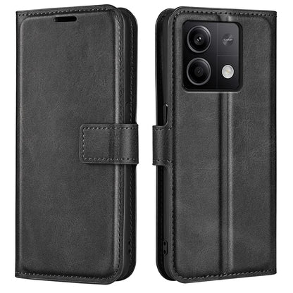 Phone Cover for Xiaomi Redmi Note 13 5G (China) Case Stand PU Leather Calf Texture Phone Shell Wallet