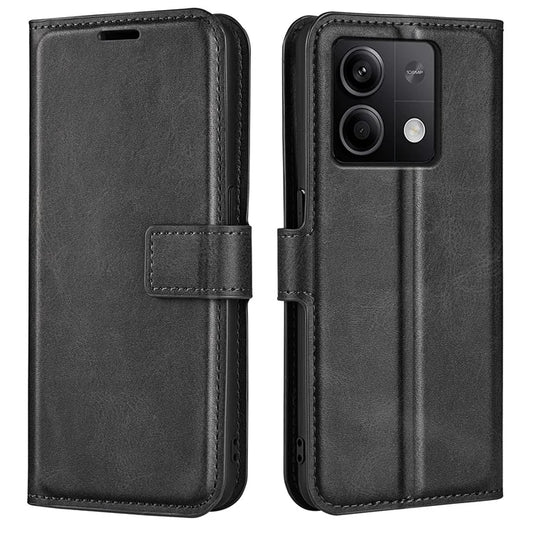 Phone Cover for Xiaomi Redmi Note 13 5G (China) Case Stand PU Leather Calf Texture Phone Shell Wallet