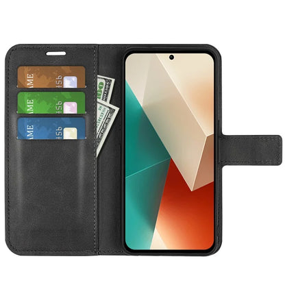 Phone Cover for Xiaomi Redmi Note 13 5G (China) Case Stand PU Leather Calf Texture Phone Shell Wallet