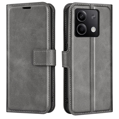 Phone Cover for Xiaomi Redmi Note 13 5G (China) Case Stand PU Leather Calf Texture Phone Shell Wallet