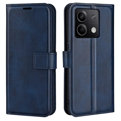 Phone Cover for Xiaomi Redmi Note 13 5G (China) Case Stand PU Leather Calf Texture Phone Shell Wallet