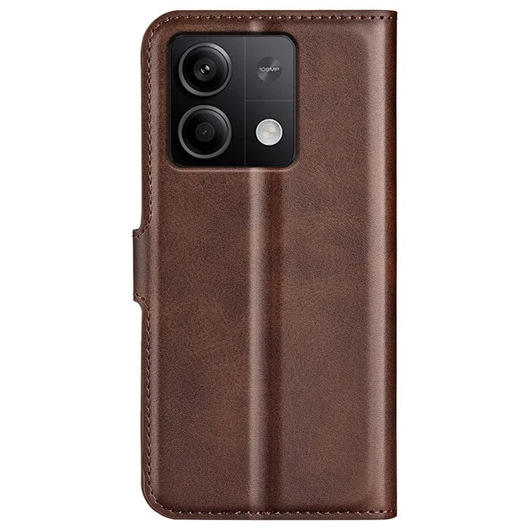 Phone Cover for Xiaomi Redmi Note 13 5G (China) Case Stand PU Leather Calf Texture Phone Shell Wallet