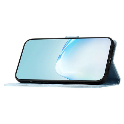 For Samsung Galaxy S24 Case PU Leather Silk Texture Flip Phone Cover with Strap