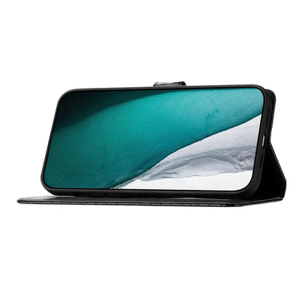 For Samsung Galaxy S24+ Case PU Leather Crocodile Texture Phone Cover with Strap