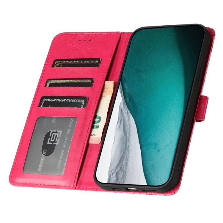 For Samsung Galaxy S24+ Case PU Leather Crocodile Texture Phone Cover with Strap