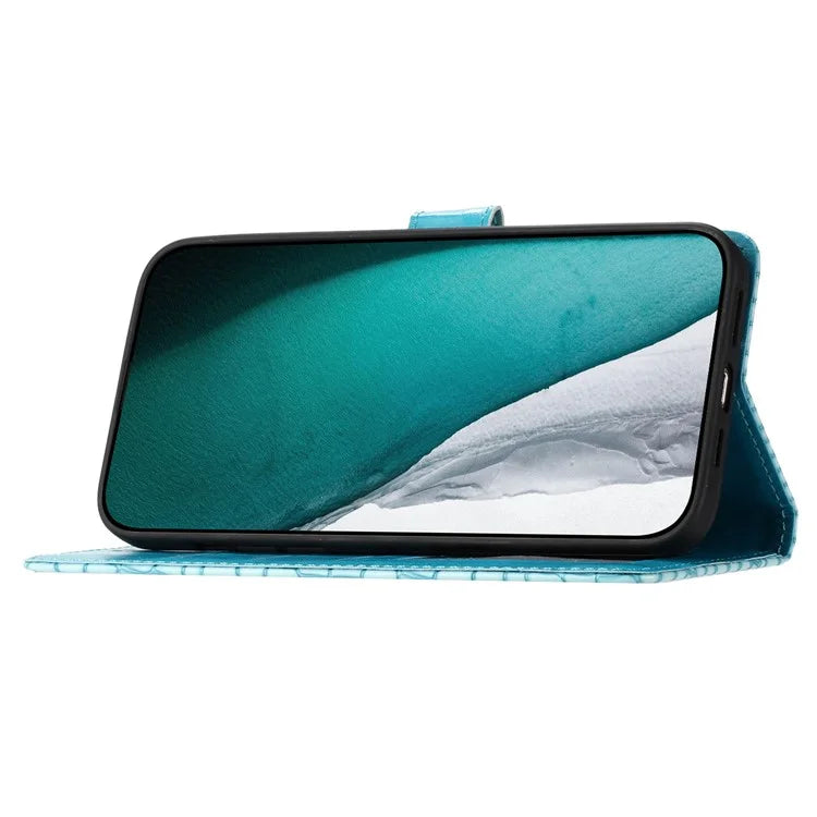 For Samsung Galaxy S24+ Case PU Leather Crocodile Texture Phone Cover with Strap