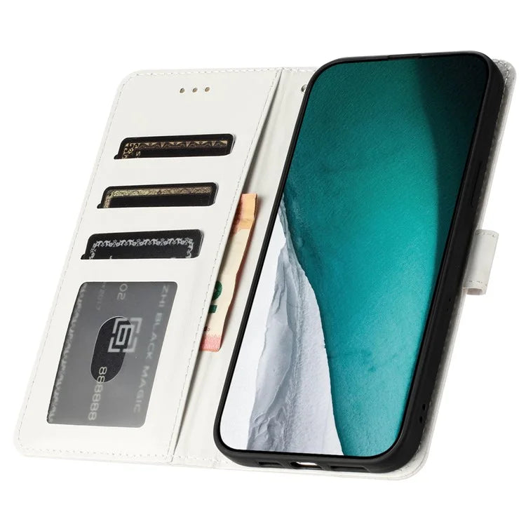 For Samsung Galaxy S24+ Case PU Leather Crocodile Texture Phone Cover with Strap