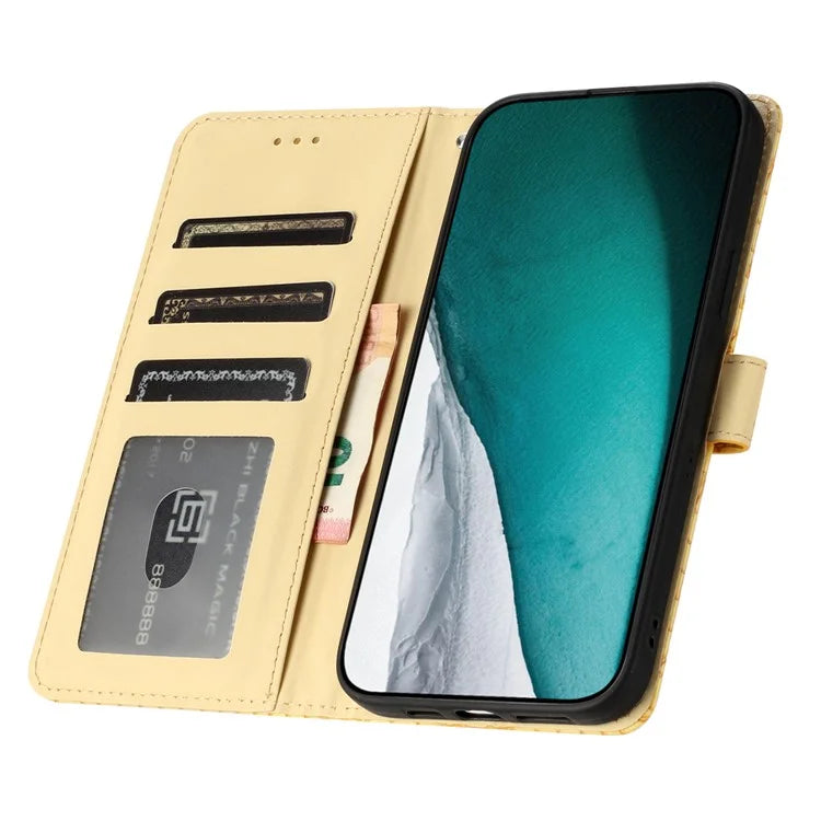 For Samsung Galaxy S24+ Case PU Leather Crocodile Texture Phone Cover with Strap
