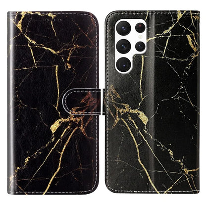 For Samsung Galaxy S24 Ultra Case Pattern Printing Leather Phone Protective Cover