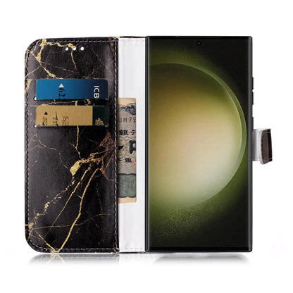 For Samsung Galaxy S24 Ultra Case Pattern Printing Leather Phone Protective Cover