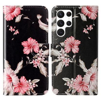 For Samsung Galaxy S24 Ultra Case Pattern Printing Leather Phone Protective Cover