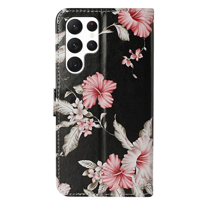 For Samsung Galaxy S24 Ultra Case Pattern Printing Leather Phone Protective Cover