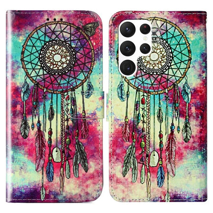 For Samsung Galaxy S24 Ultra Case Pattern Printing Leather Phone Protective Cover