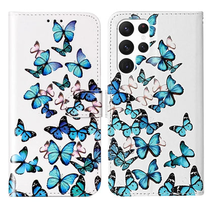 For Samsung Galaxy S24 Ultra Case Pattern Printing Leather Phone Protective Cover