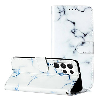 For Samsung Galaxy S24 Ultra Case Pattern Printing Leather Phone Protective Cover