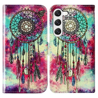 For Samsung Galaxy S24+ Case Pattern Printing Leather Wallet Flip Phone Cover