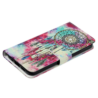 For Samsung Galaxy S24+ Case Pattern Printing Leather Wallet Flip Phone Cover