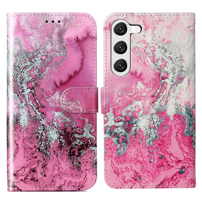 For Samsung Galaxy S24+ Case Pattern Printing Leather Wallet Flip Phone Cover