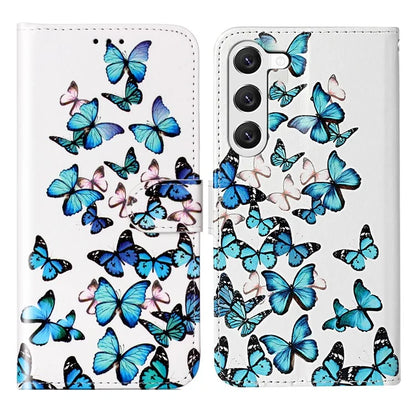 For Samsung Galaxy S24+ Case Pattern Printing Leather Wallet Flip Phone Cover