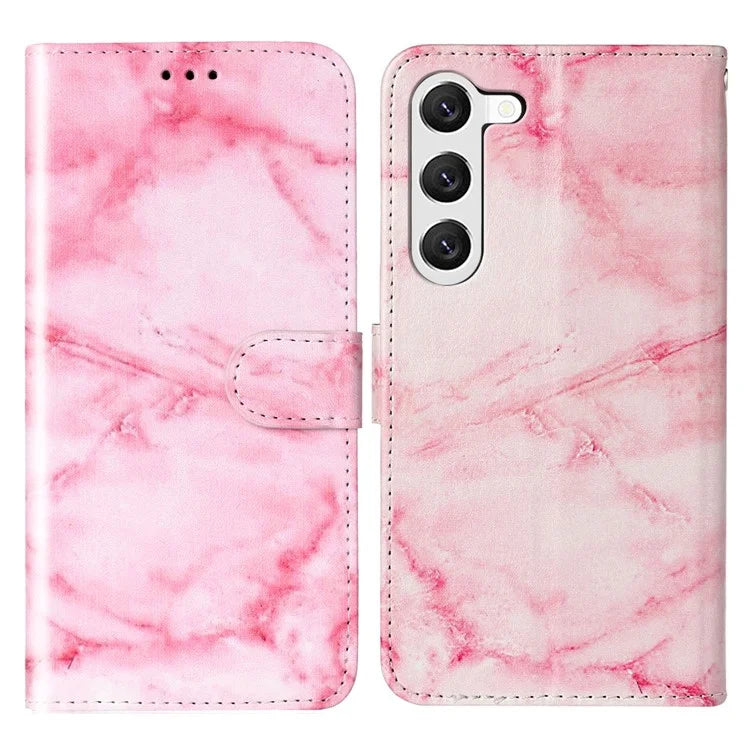 For Samsung Galaxy S24+ Case Pattern Printing Leather Wallet Flip Phone Cover