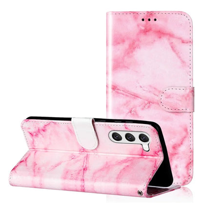 For Samsung Galaxy S24+ Case Pattern Printing Leather Wallet Flip Phone Cover