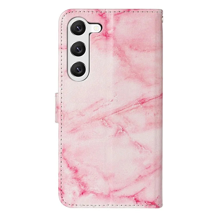 For Samsung Galaxy S24+ Case Pattern Printing Leather Wallet Flip Phone Cover