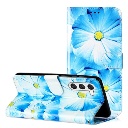 For Samsung Galaxy S24+ Case Pattern Printing Leather Wallet Flip Phone Cover