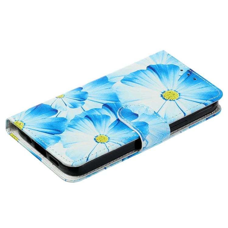 For Samsung Galaxy S24+ Case Pattern Printing Leather Wallet Flip Phone Cover