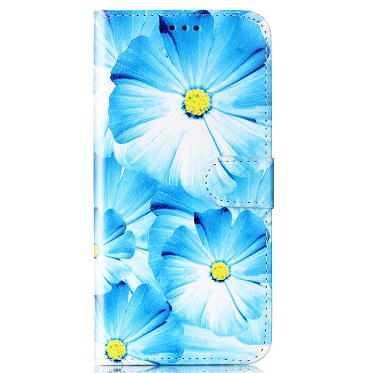 For Samsung Galaxy S24+ Case Pattern Printing Leather Wallet Flip Phone Cover