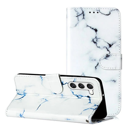 For Samsung Galaxy S24+ Case Pattern Printing Leather Wallet Flip Phone Cover