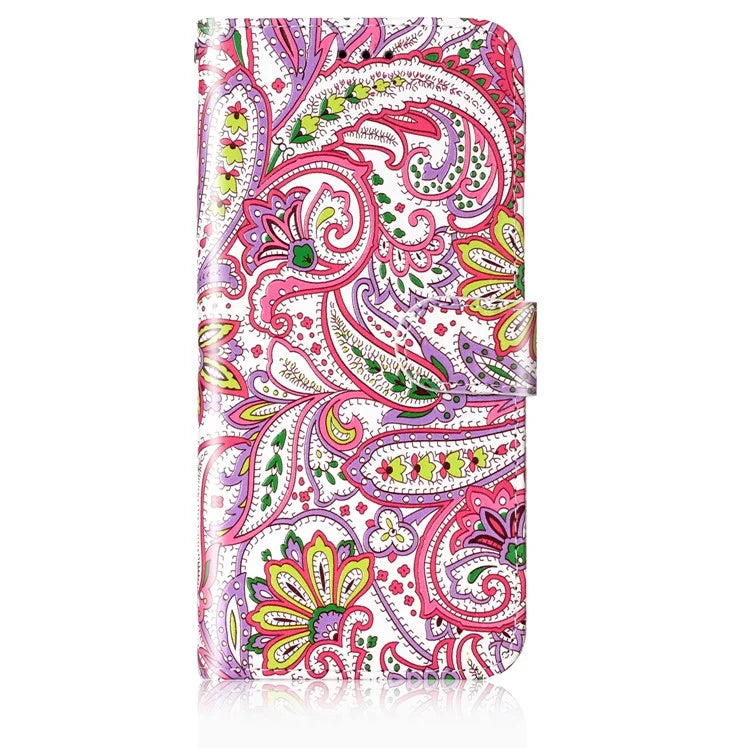 For Samsung Galaxy S24 Cover Pattern Printing Leather Wallet Flip Stand Phone Case