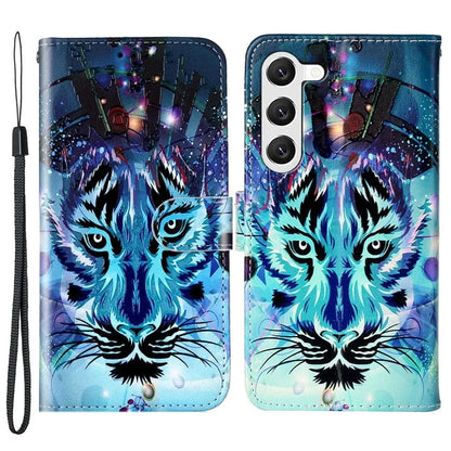 For Samsung Galaxy S24 Cover Pattern Printing Leather Wallet Flip Stand Phone Case
