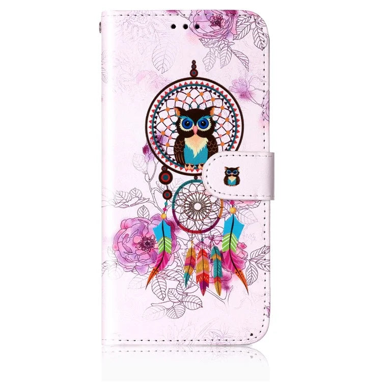 For Samsung Galaxy S24 Cover Pattern Printing Leather Wallet Flip Stand Phone Case