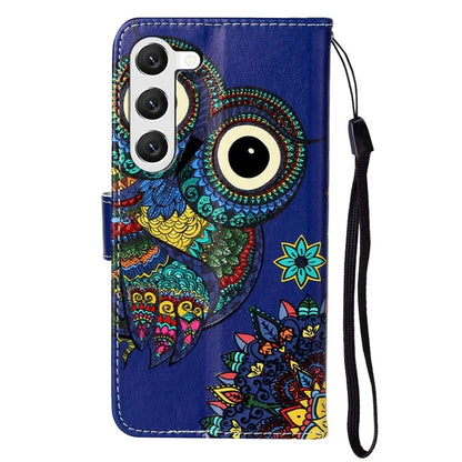 For Samsung Galaxy S24 Cover Pattern Printing Leather Wallet Flip Stand Phone Case