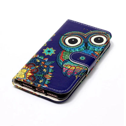 For Samsung Galaxy S24+ Case Pattern Printing Folding Stand PU Leather Phone Cover
