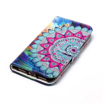 For Samsung Galaxy S24+ Case Pattern Printing Folding Stand PU Leather Phone Cover