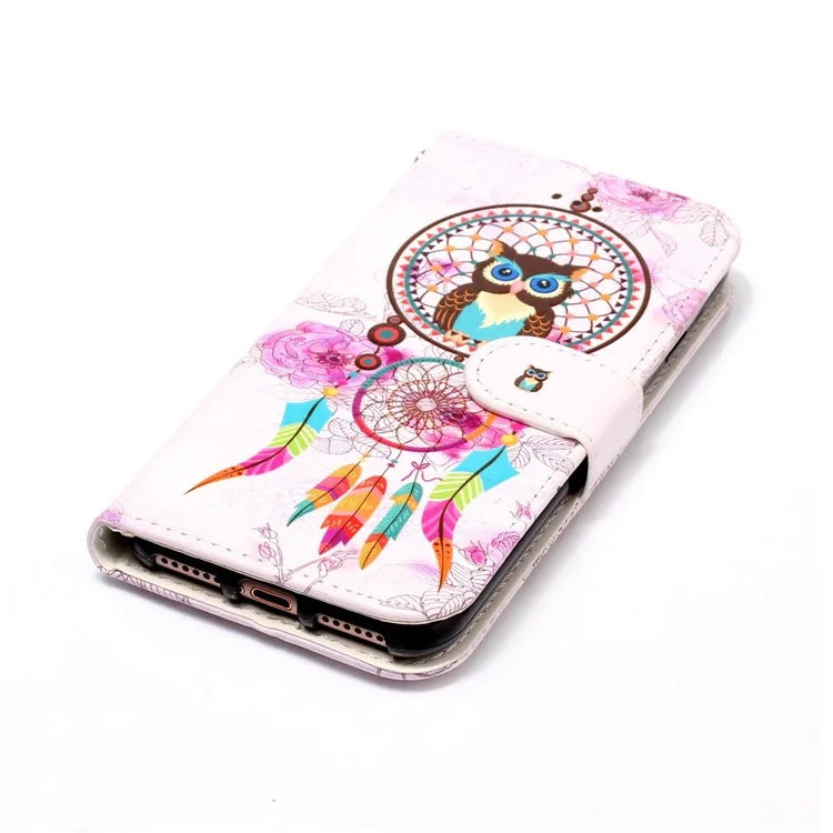 For Samsung Galaxy S24+ Case Pattern Printing Folding Stand PU Leather Phone Cover