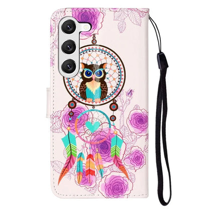 For Samsung Galaxy S24+ Case Pattern Printing Folding Stand PU Leather Phone Cover