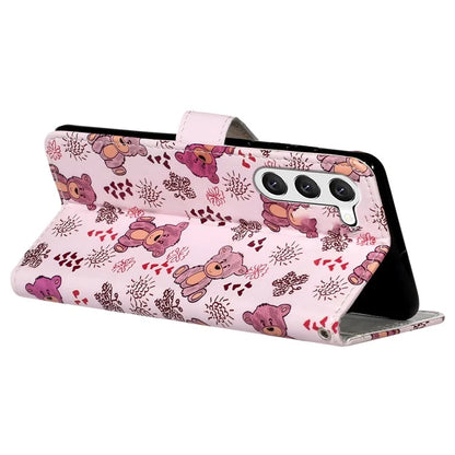 For Samsung Galaxy S24+ Case Pattern Printing Folding Stand PU Leather Phone Cover