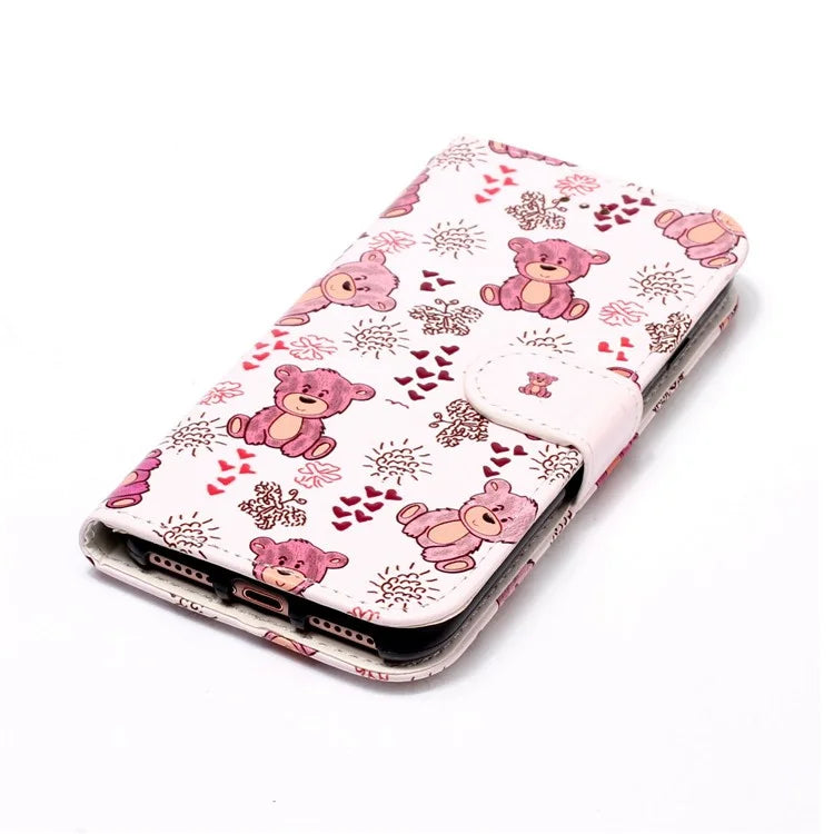 For Samsung Galaxy S24+ Case Pattern Printing Folding Stand PU Leather Phone Cover