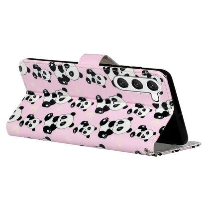 For Samsung Galaxy S24+ Case Pattern Printing Folding Stand PU Leather Phone Cover
