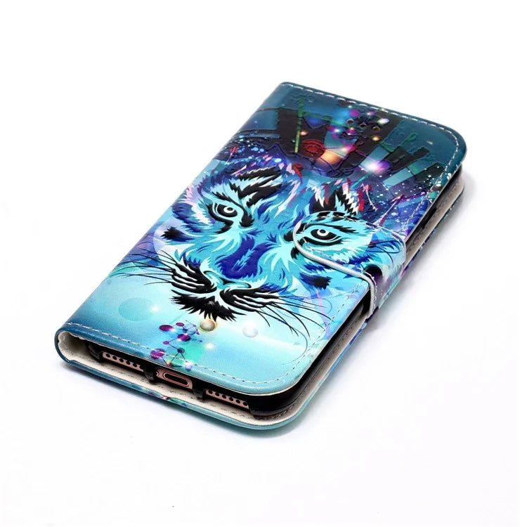 For Samsung Galaxy S24+ Case Pattern Printing Folding Stand PU Leather Phone Cover