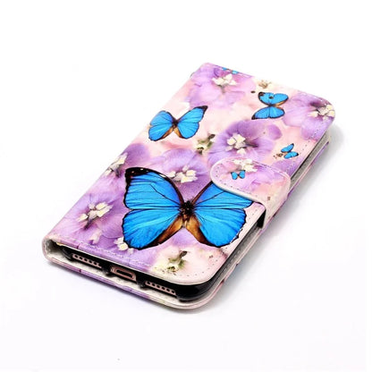 For Samsung Galaxy S24+ Case Pattern Printing Folding Stand PU Leather Phone Cover