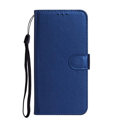B40 For Samsung Galaxy A05 4G Cover Solid Color PU Leather Wallet Stand Phone Case