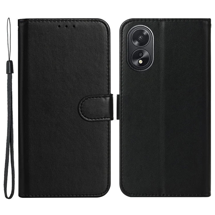 B40 For Oppo A38 4G / A18 4G Case PU Leather+TPU Well-protected Phone Wallet Cover