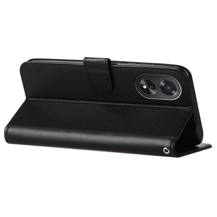 B40 For Oppo A38 4G / A18 4G Case PU Leather+TPU Well-protected Phone Wallet Cover