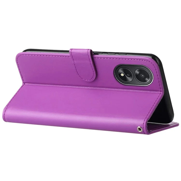 B40 For Oppo A38 4G / A18 4G Case PU Leather+TPU Well-protected Phone Wallet Cover