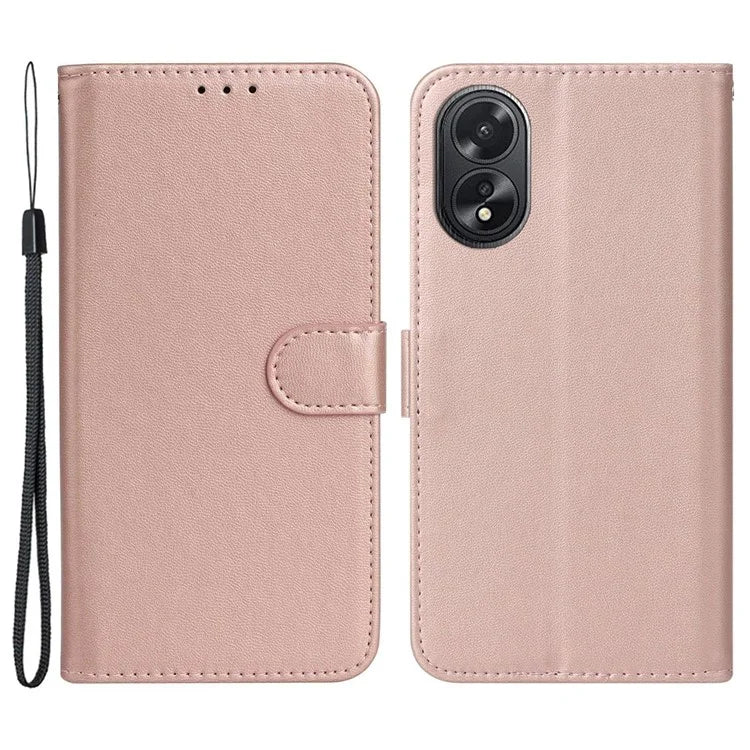 B40 For Oppo A38 4G / A18 4G Case PU Leather+TPU Well-protected Phone Wallet Cover