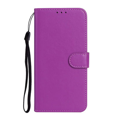B40 For Samsung Galaxy S24 Ultra Leather Case Solid Color Anti-drop Wallet Phone Cover