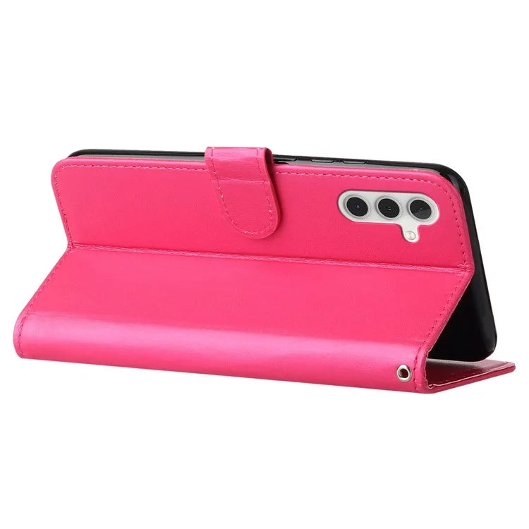 B40 For Samsung Galaxy S24 Case PU Leather Shockproof Wallet Stand Phone Cover